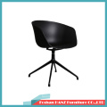 Plastic Swivel Cafe Outdoor Restaurant with Matel Leg Modern Design Dining Chair